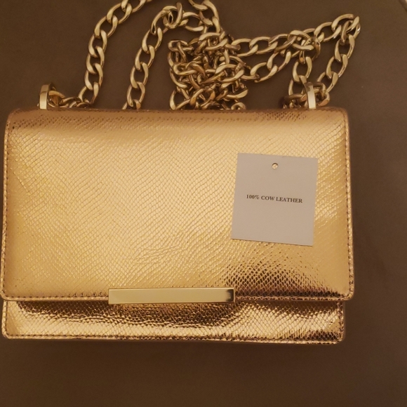 Kate Spade Rose Gold leather purse w Gold chain - Picture 13 of 13